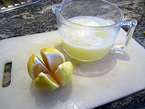 preparing to make preserved lemons
