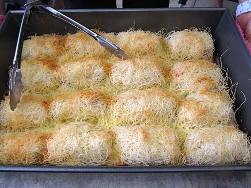 cheese rolls with kataifi pastry