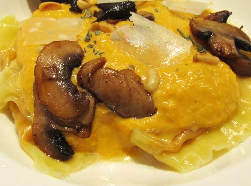 squash wonton ravioli