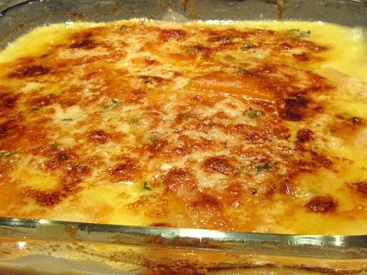 sweet potato and butternut squash gratin