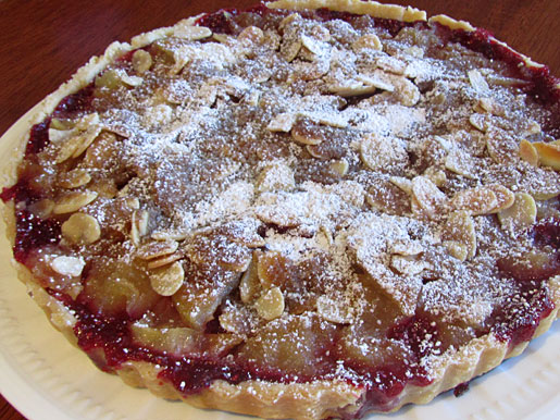 apple raspberry tart