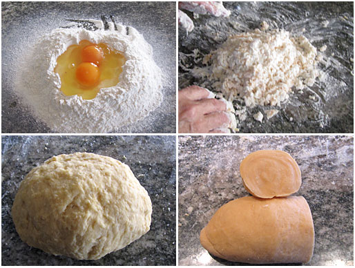 making homemade pasta