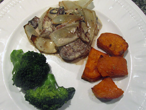 pork tenderloin with wattleseed cream sauce