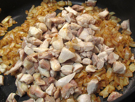 chicken and onions 