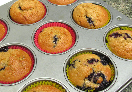 blueberry muffins