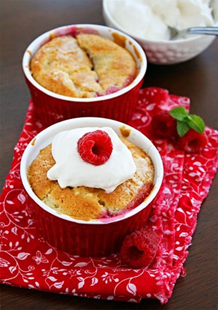 Mini Raspberry Cobblers