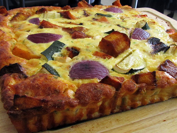 frittata with roasted vegetables
