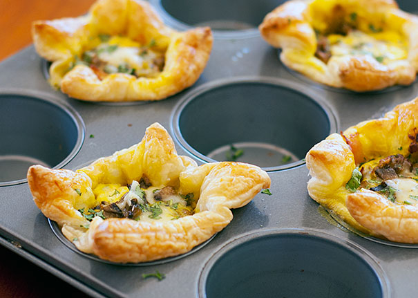 Puff Pastry Individual Quiches