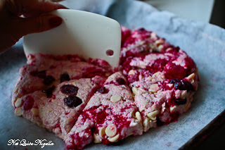 Red Berry and White Chocolate Scones