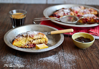 Red Berry and White Chocolate Scones
