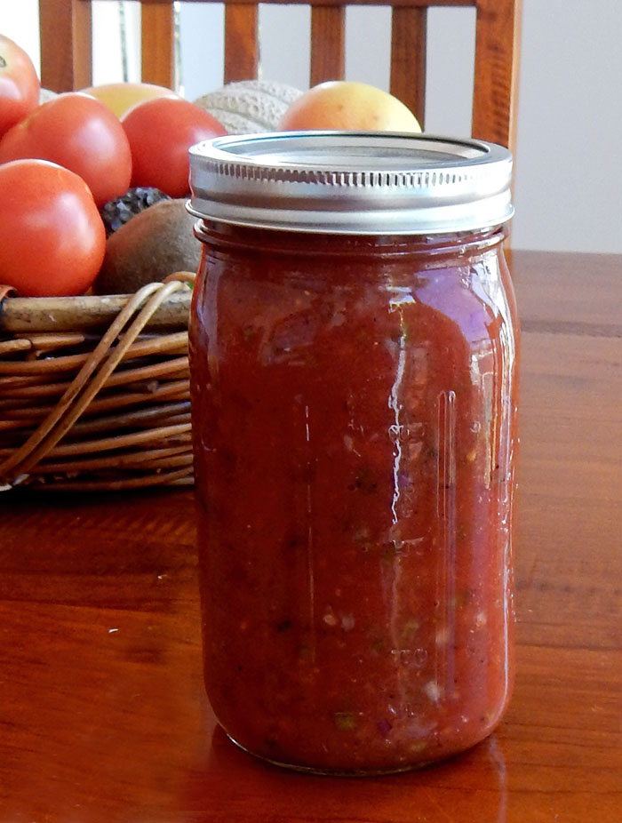 Quart Jar of Salsa